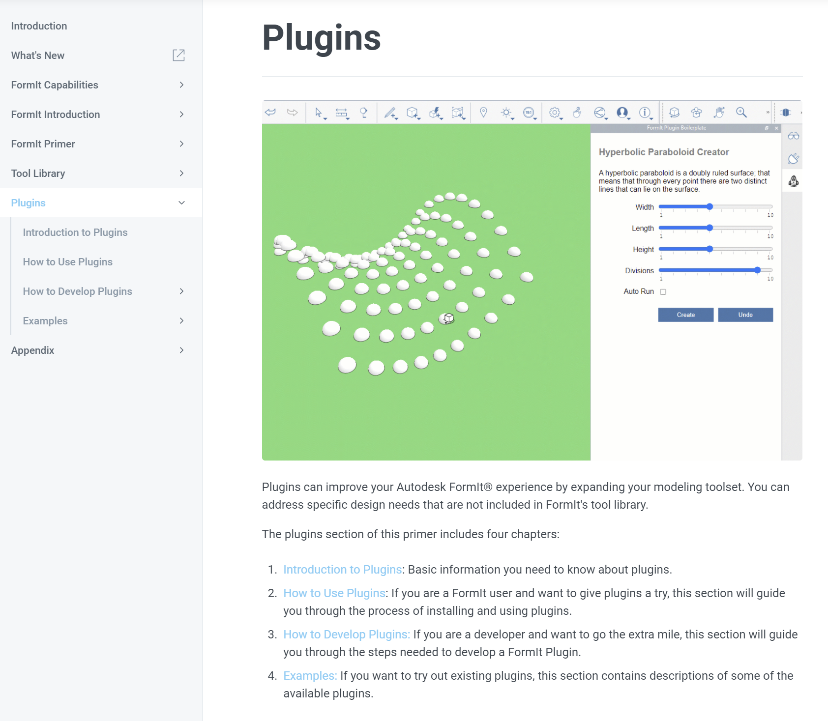 Updated plugin documentation
