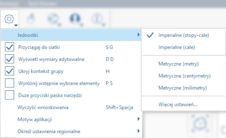 Formit interface in Polish