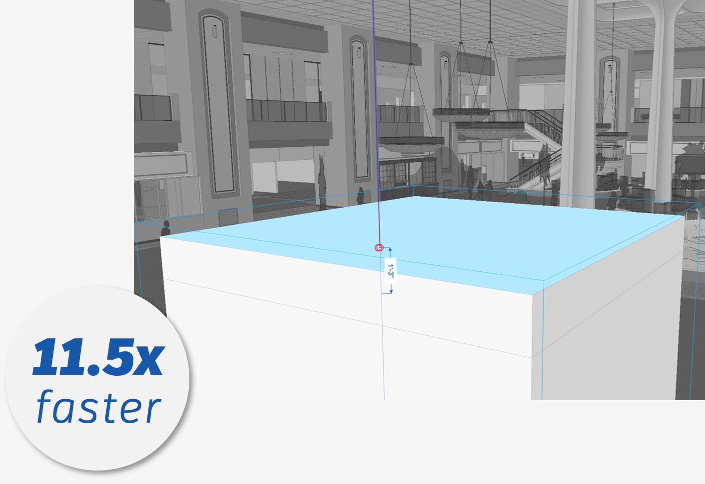Performance improvement when submitting dimensions in large models