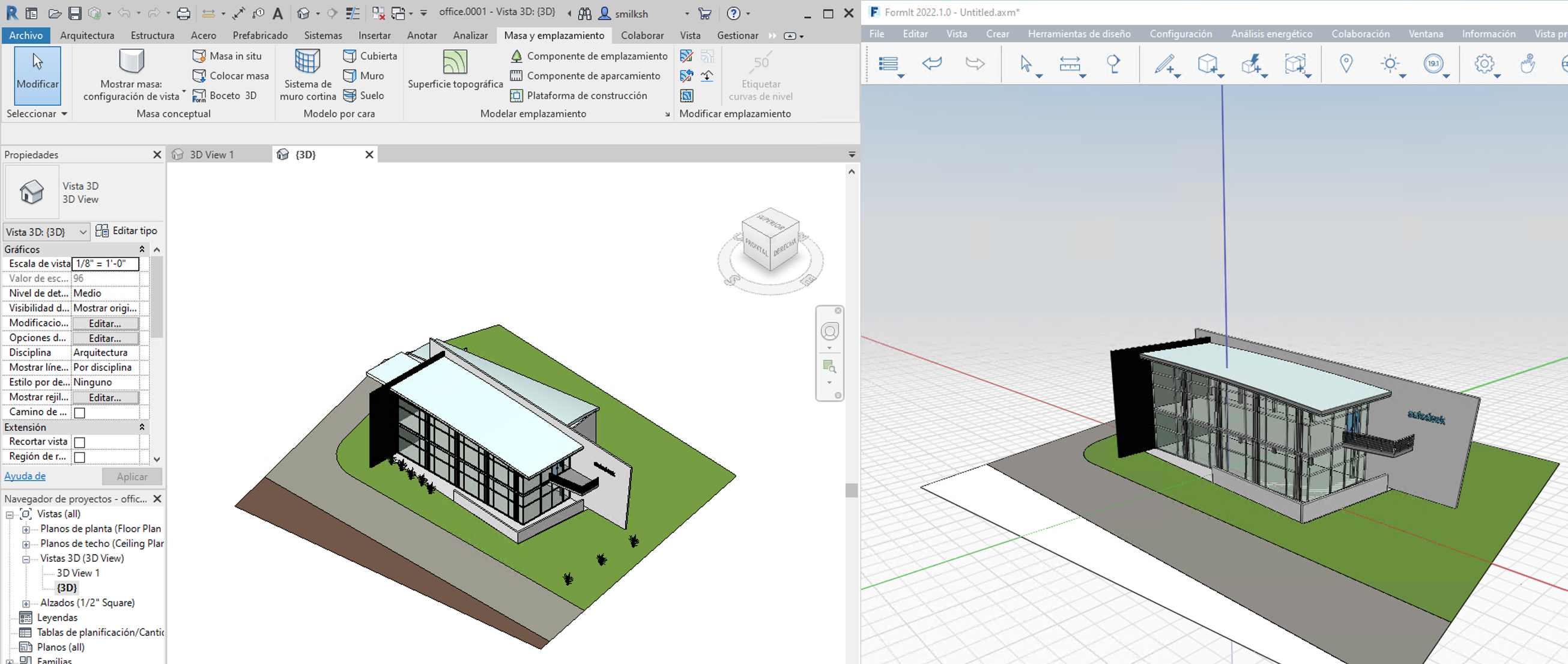 Language matching between FormIt and Revit
