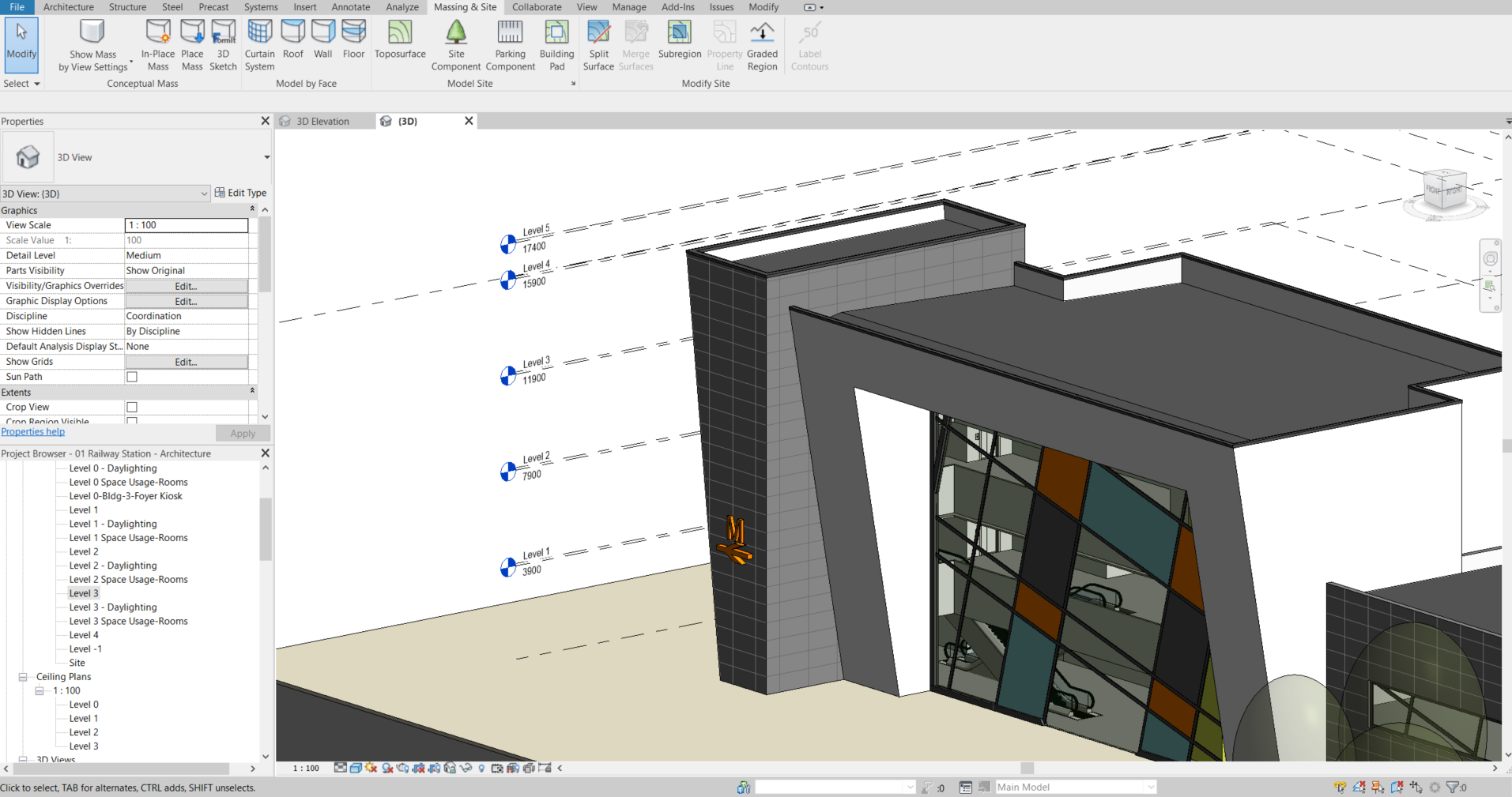 Revit levels